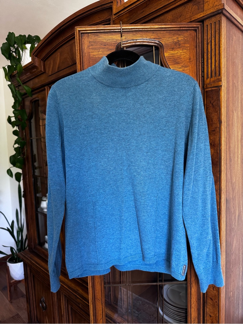 Woolrich Vintage 100% Cotton Mock Neck Sweater